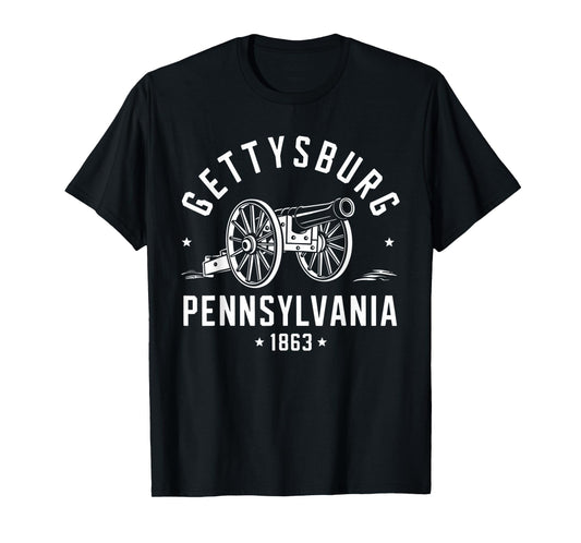 Gettysburg Pennsylvania 1863 Battlefield war civil history T-Shirt