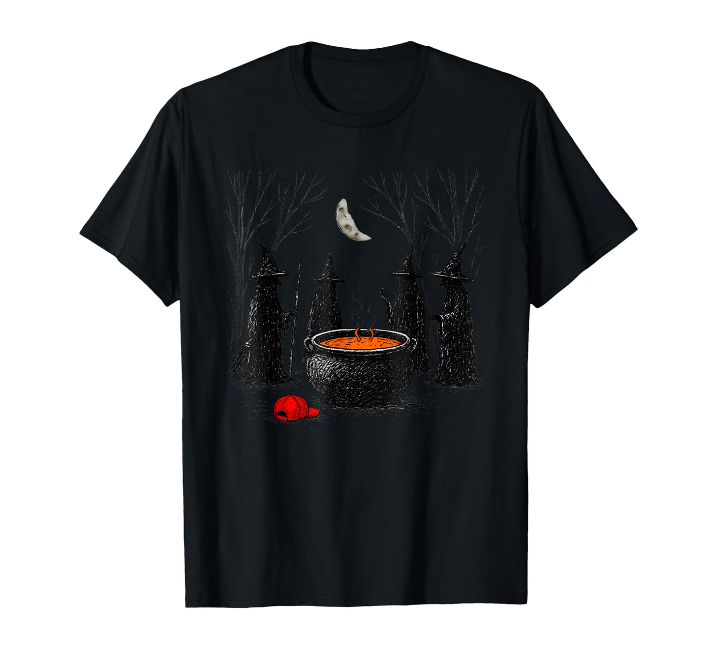 Spooky Witch Halloween Anti Trump Feminist Women Rights T-Shirt
