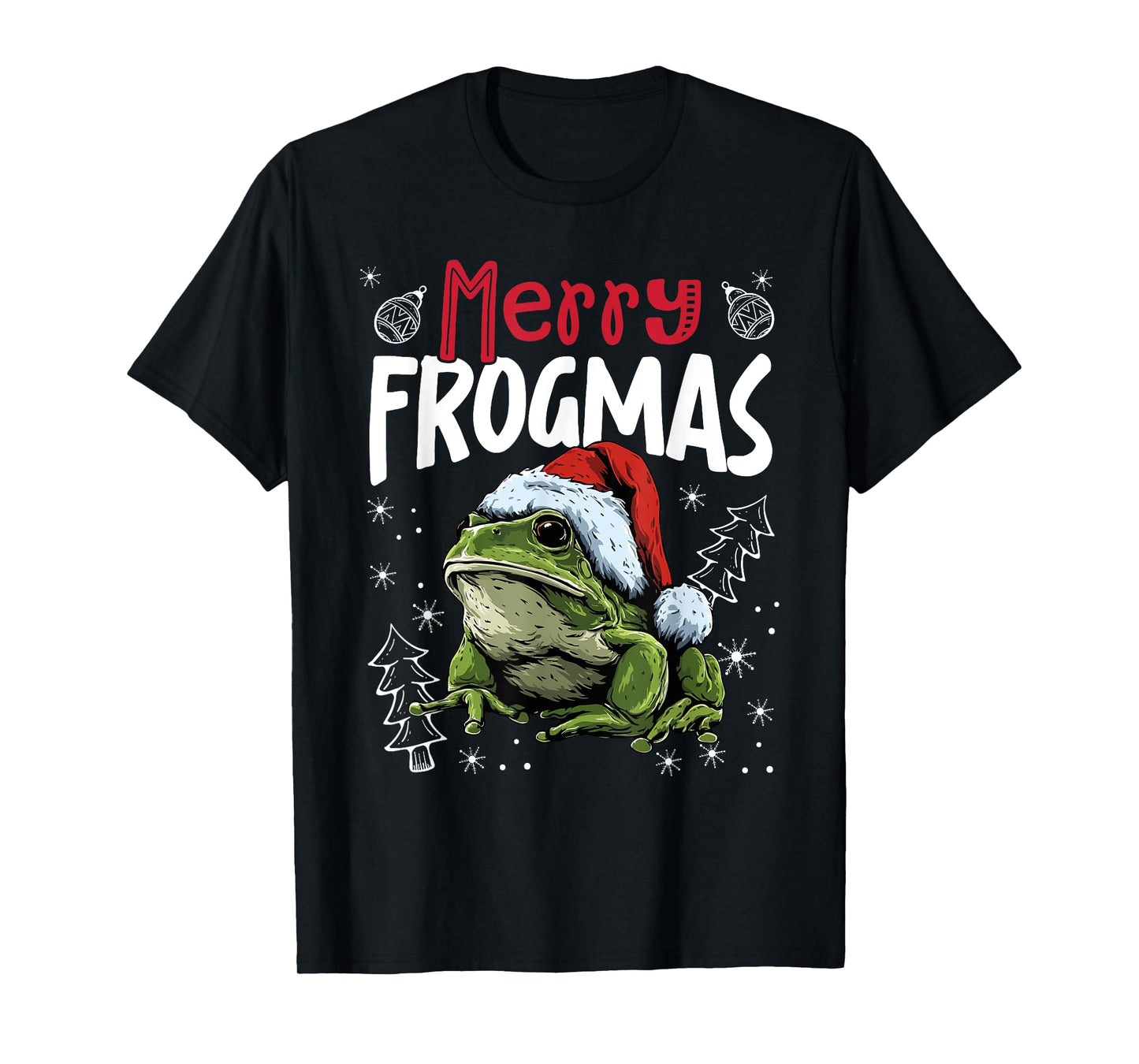 Merry Frogmas Funny Christmas Frog T-Shirt