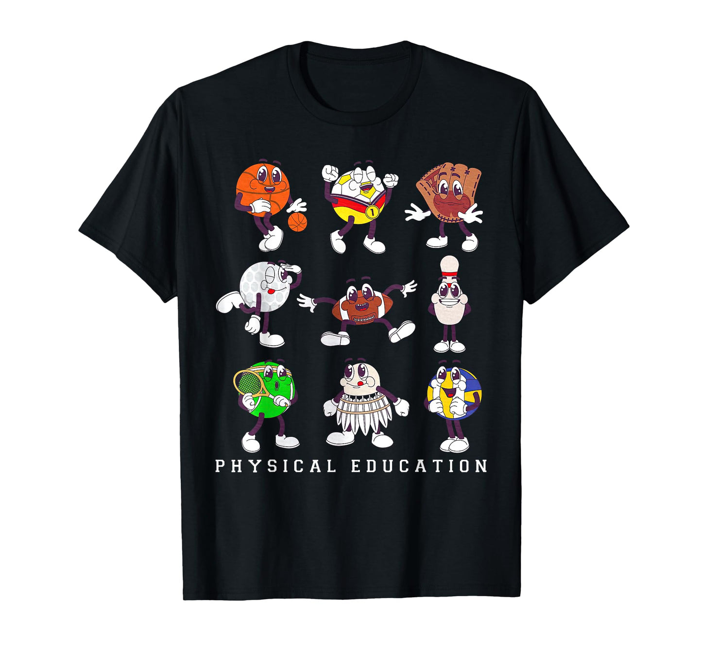 Retro Physical Education PE Teacher Sports Specials Teacher T-Shirt
