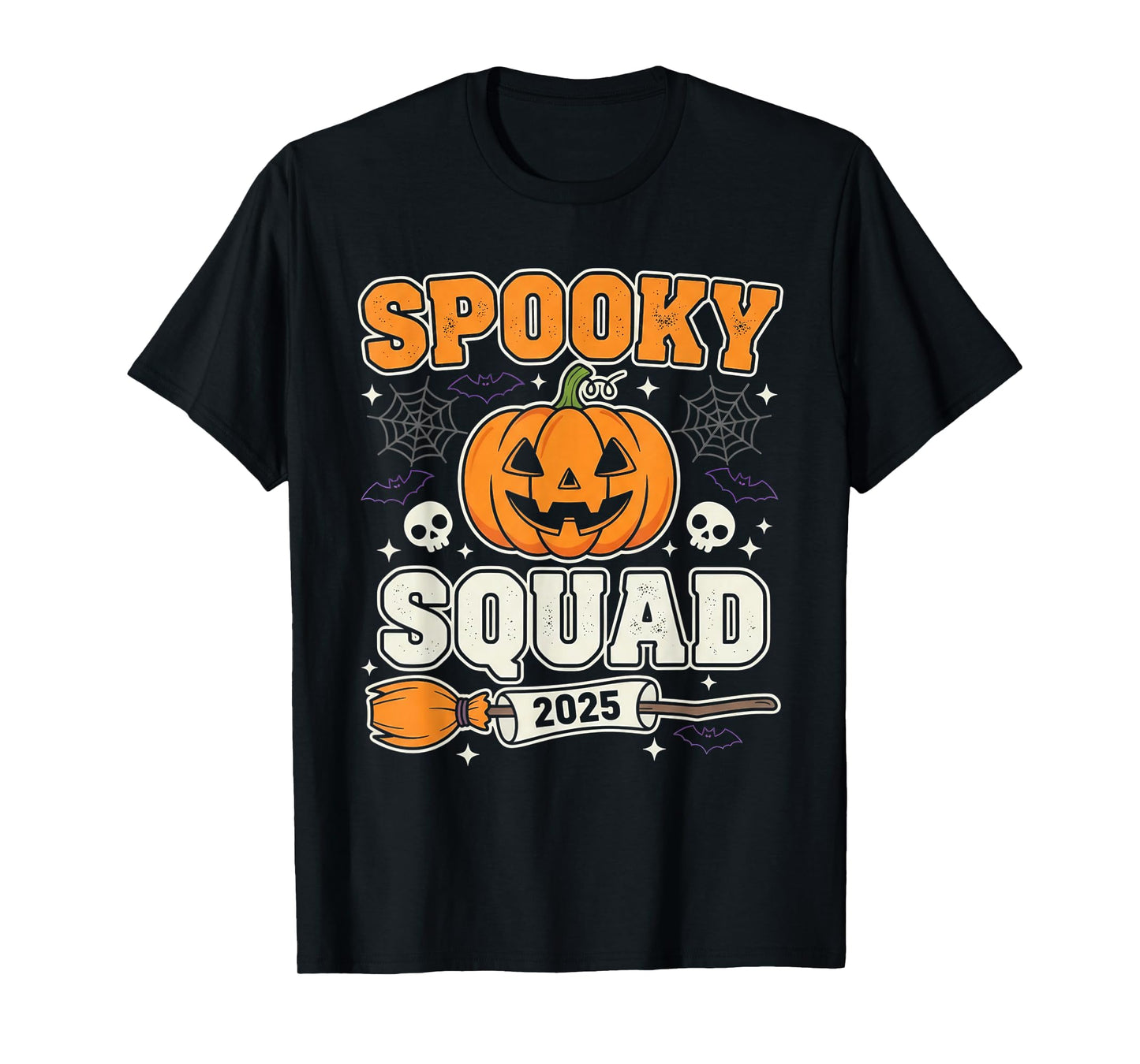 Spooky Squad 2025 Funny Family Matching Halloween Costume T-Shirt