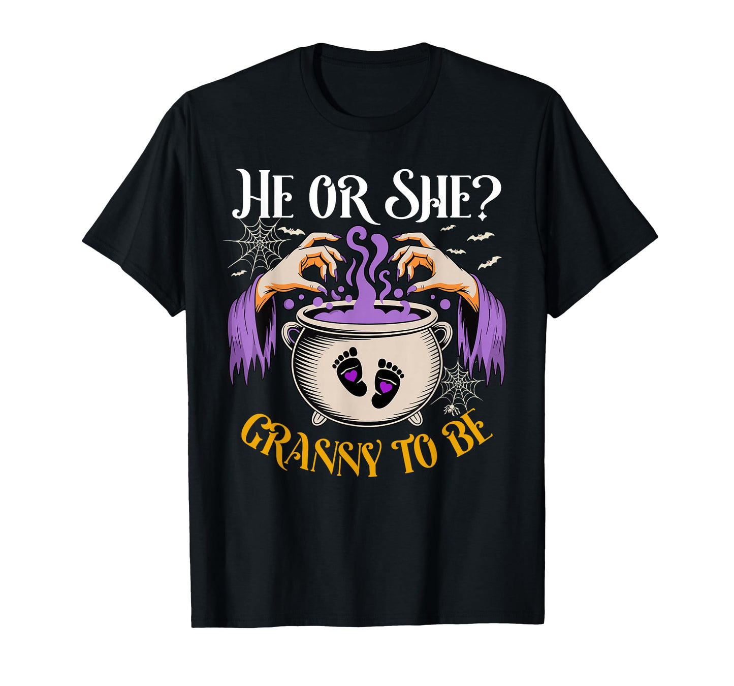 He Or She Granny to Be Baby Reveal Halloween Costume T-Shirt