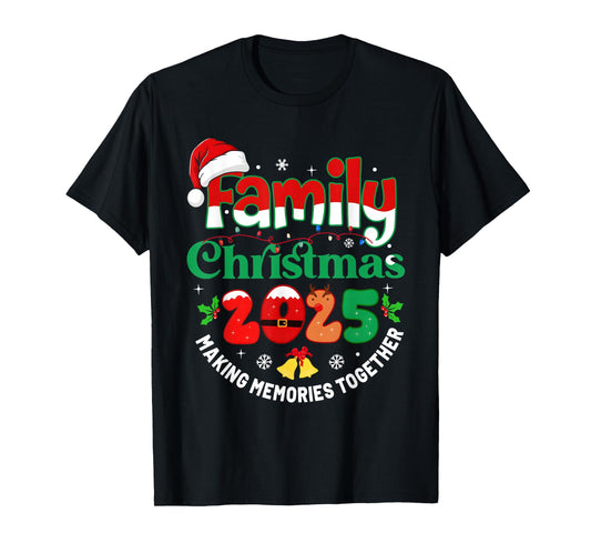 Family Christmas 2025 Matching Outfit Xmas Squad Santa T-Shirt