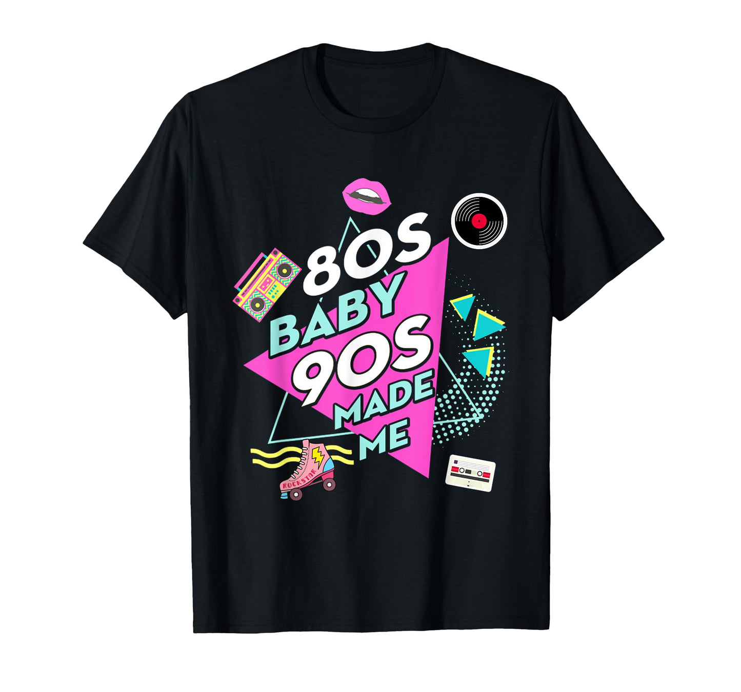 1980s 80's Baby 1990s 90's Outfit Costume Retro Party Theme T-Shirt