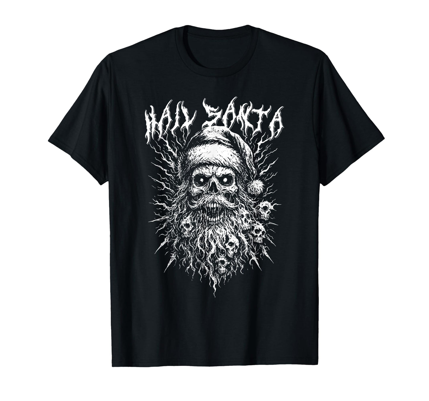 Hail Santa Demonic Dark Christmas Gothic Edgy Xmas T-Shirt