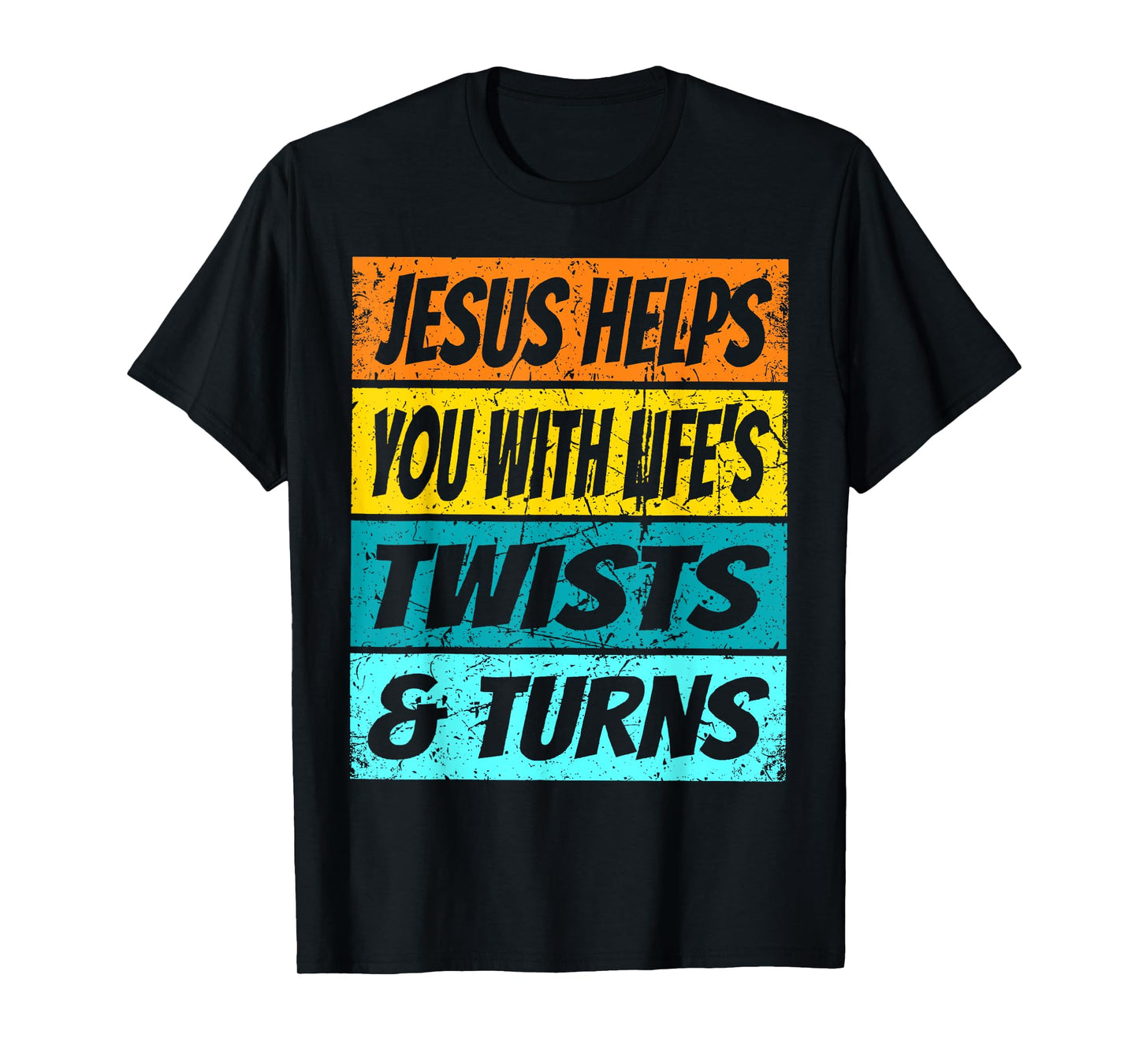 Retro Jesus Helps You With Life's Twists And Turns VBS 2023 T-Shirt