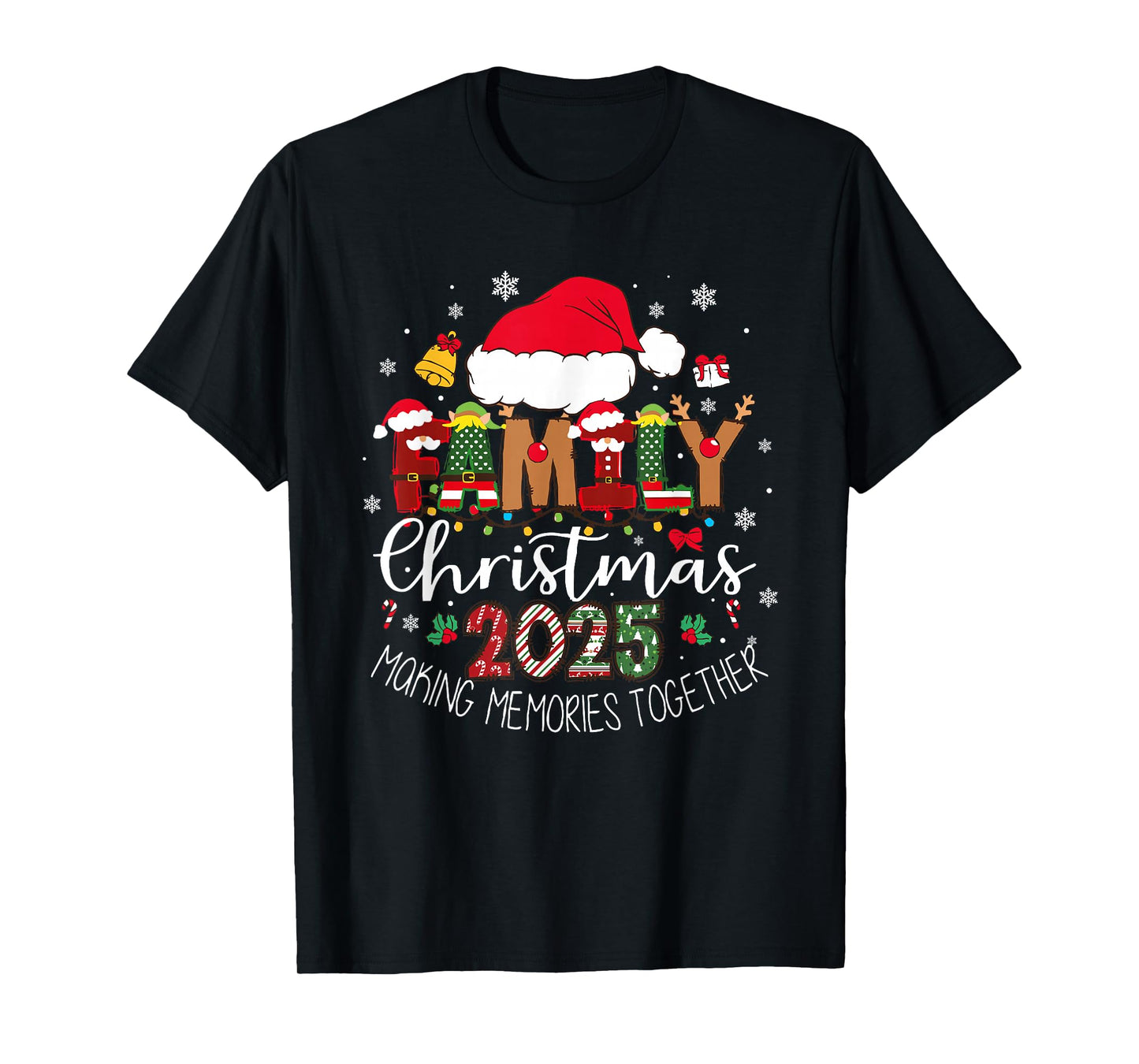 Family Christmas 2025 Family Matching Outfit Santa Xmas T-Shirt