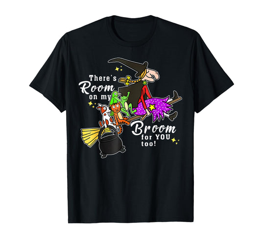 There'S Room On My Broom For You Too Teacher Halloween T-Shirt