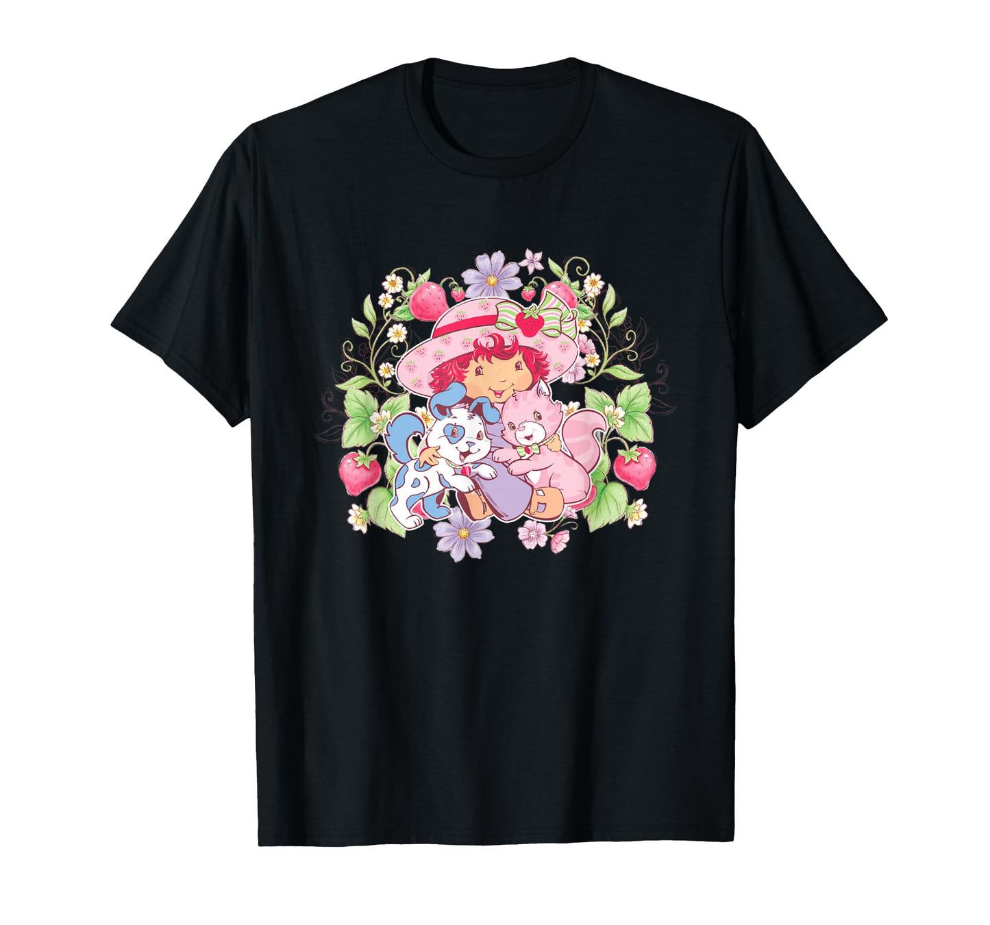 Strawberry Shortcake Summer Flowers & Sweet Pets T-Shirt