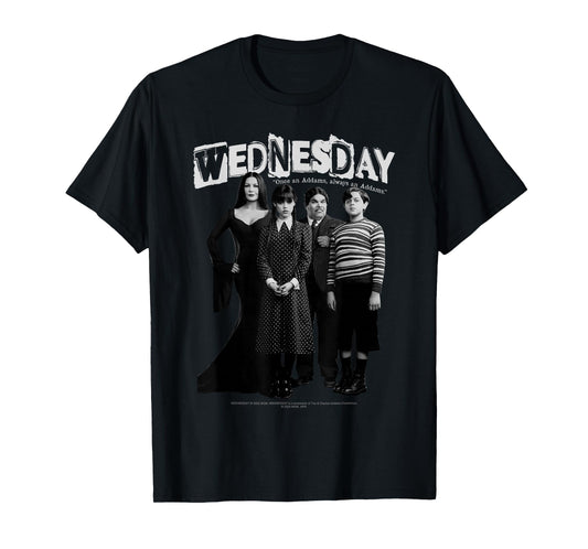 Wednesday Once An Addams Always An Addams Family Shot T-Shirt