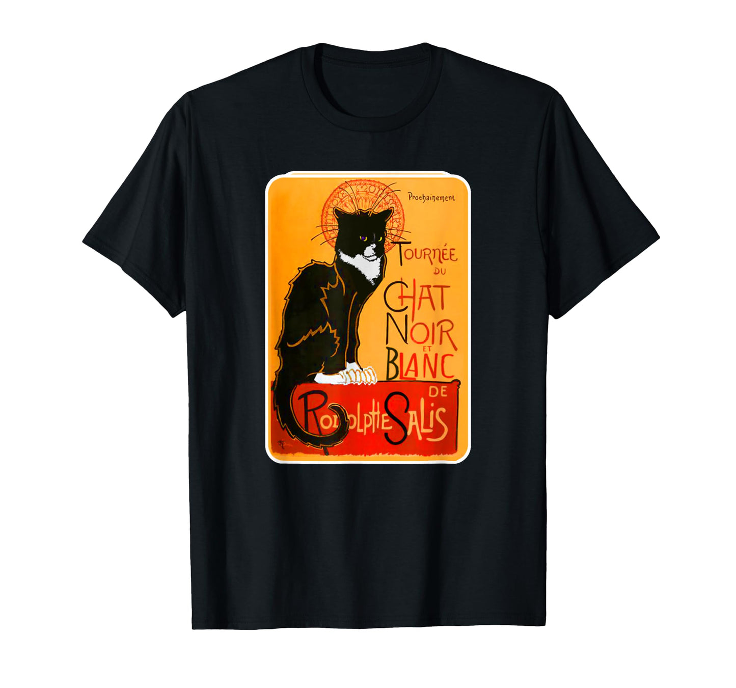 Tuxedo Chat Noir Funny Black Cat French Famous Pet Lover T-Shirt for Men Women