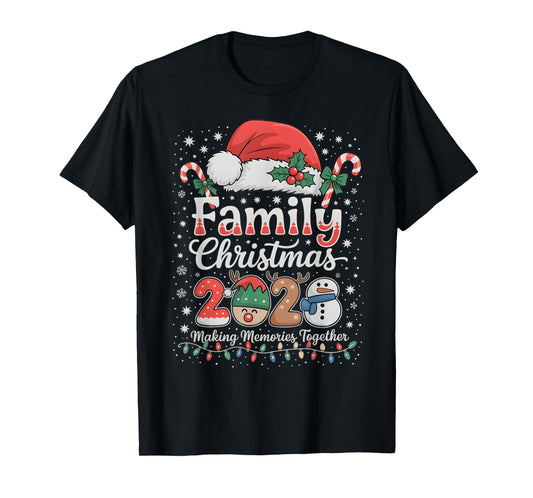 Family Christmas 2025 Matching Outfit Xmas Men Women Gifts T-Shirt