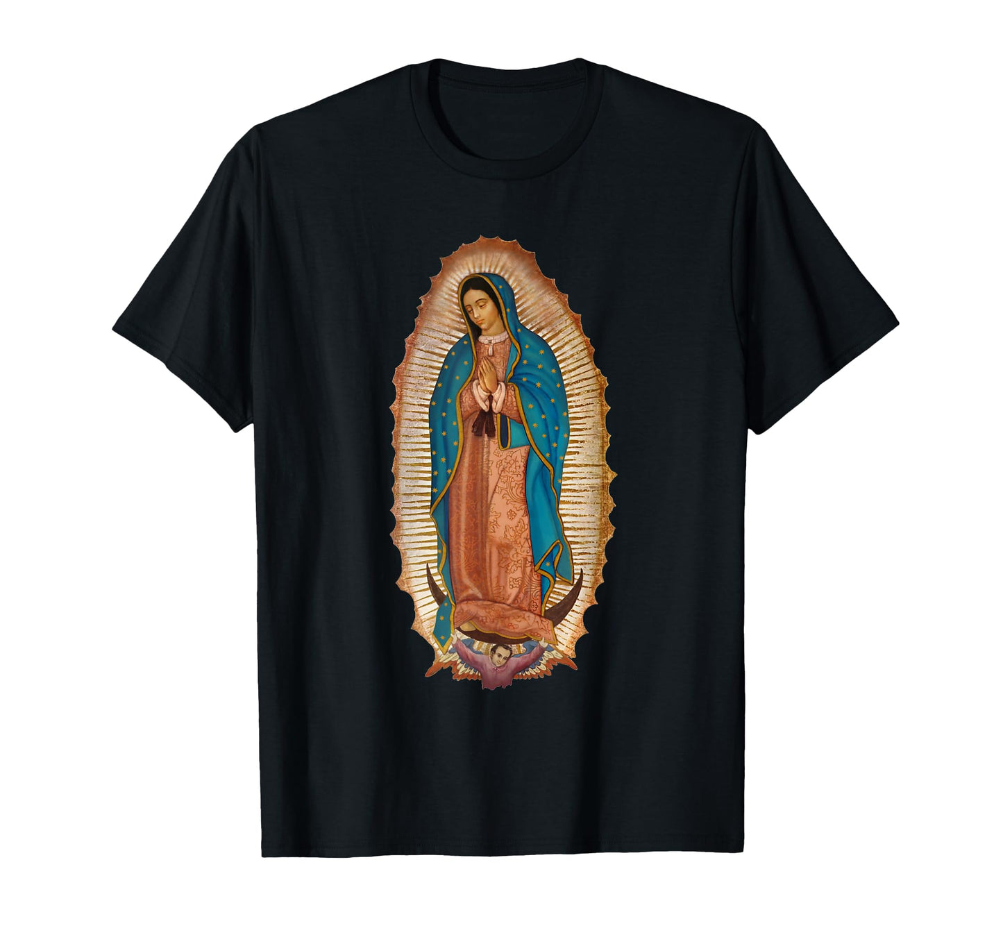 Virgen De Guadalupe Sant Mary Mexico Shirts For Women T-Shirt