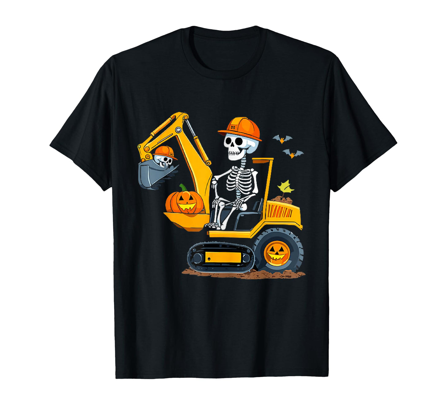 Spooky Construction Trucks Halloween Toddler Boys T-Shirt