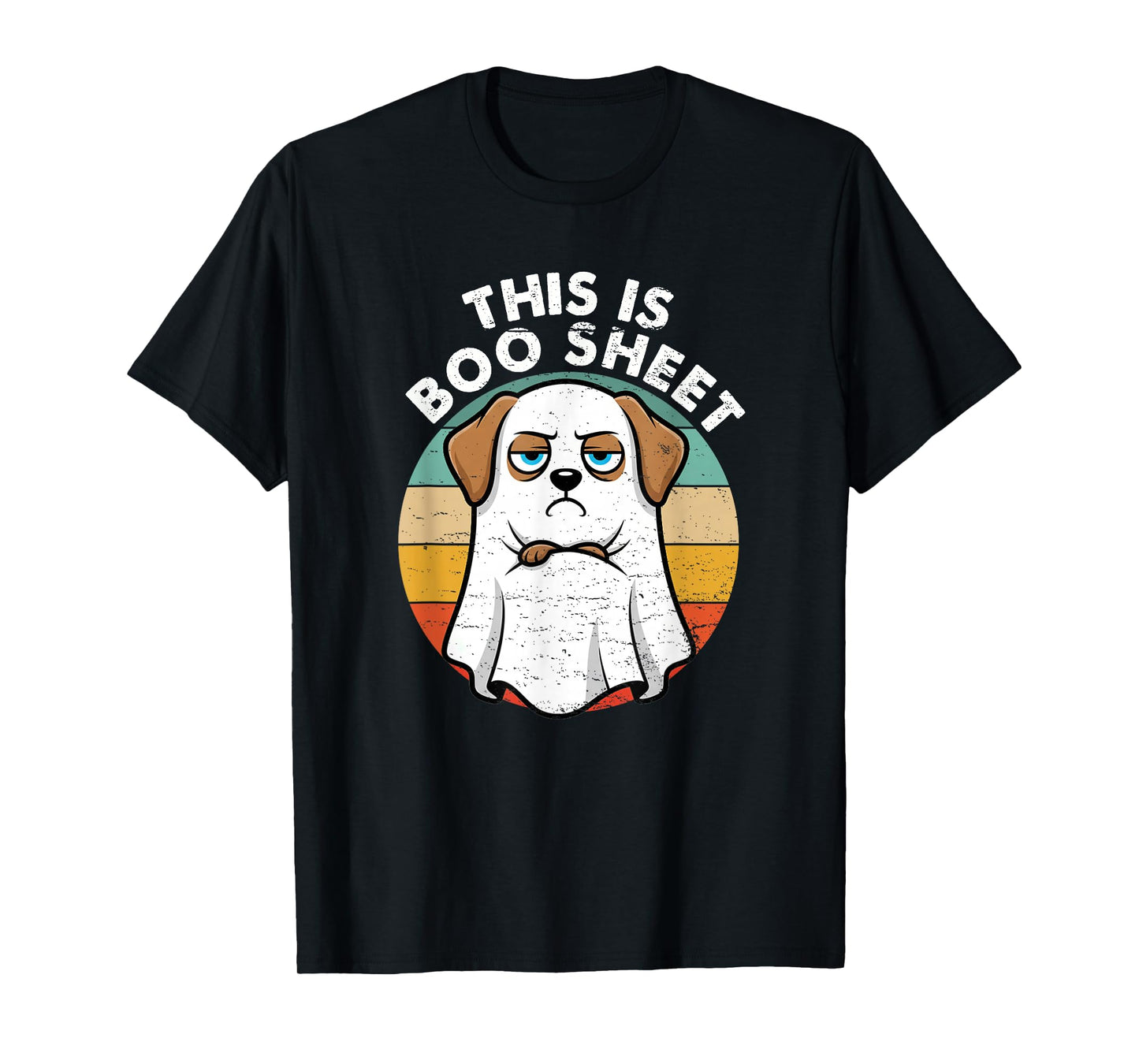 This is Boo Sheet Labrador Dog Retro Halloween Funny Dog T-Shirt