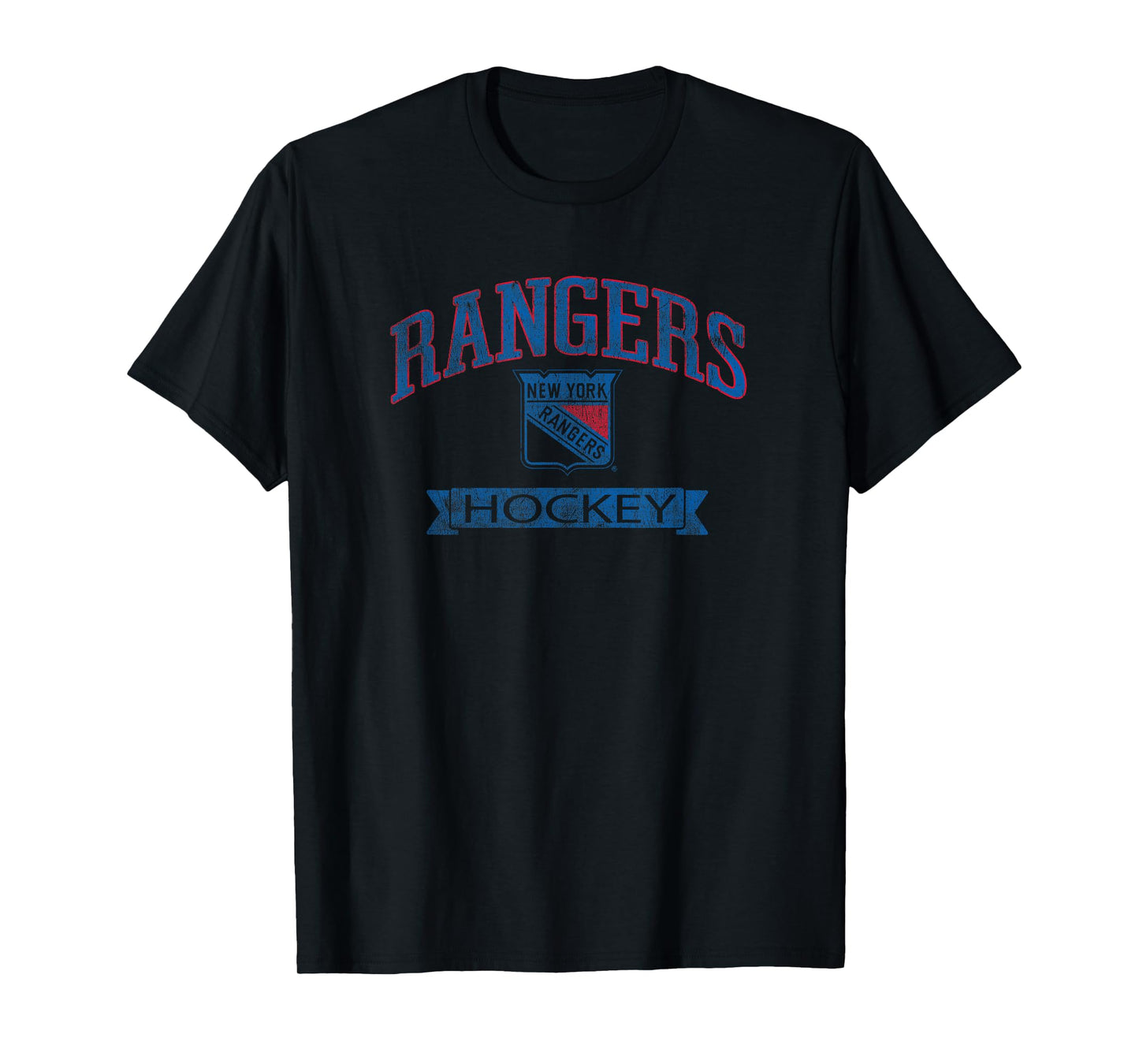 New York Rangers Vintage Hockey White Officially Licensed T-Shirt