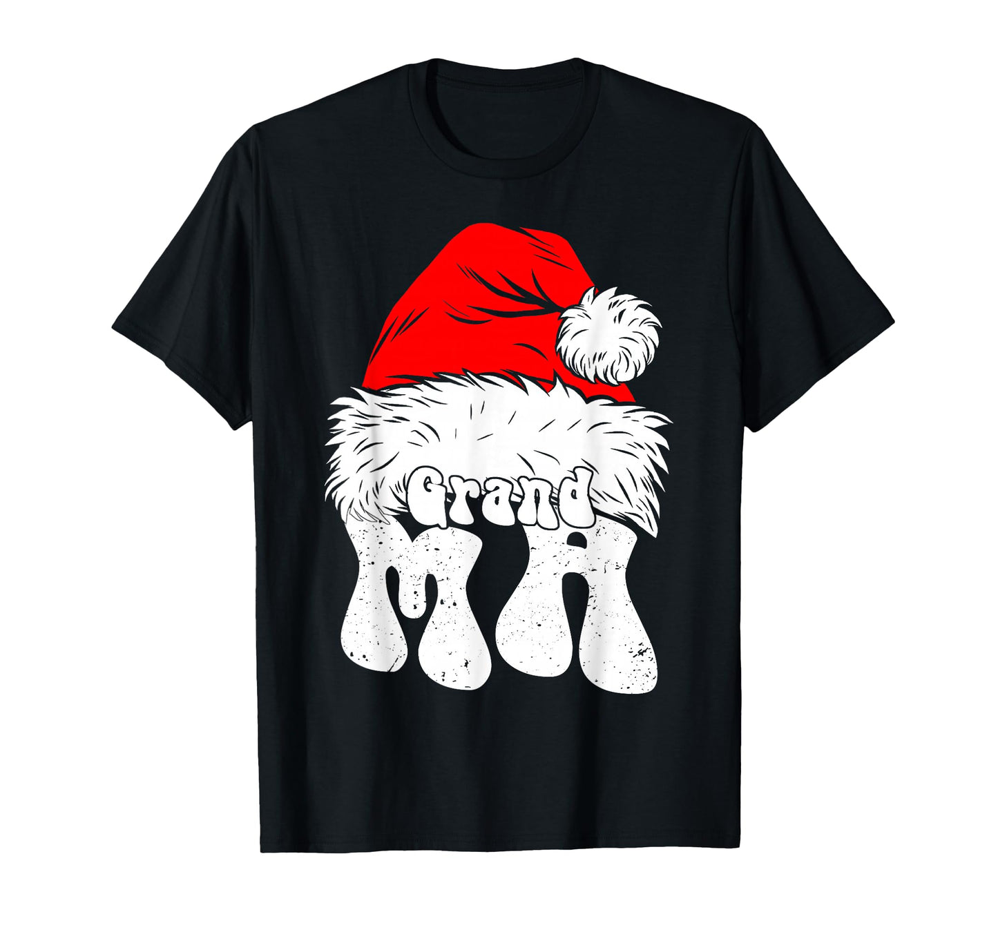 Grandma Santa Christmas Family Matching Pajamas Xmas Mother T-Shirt