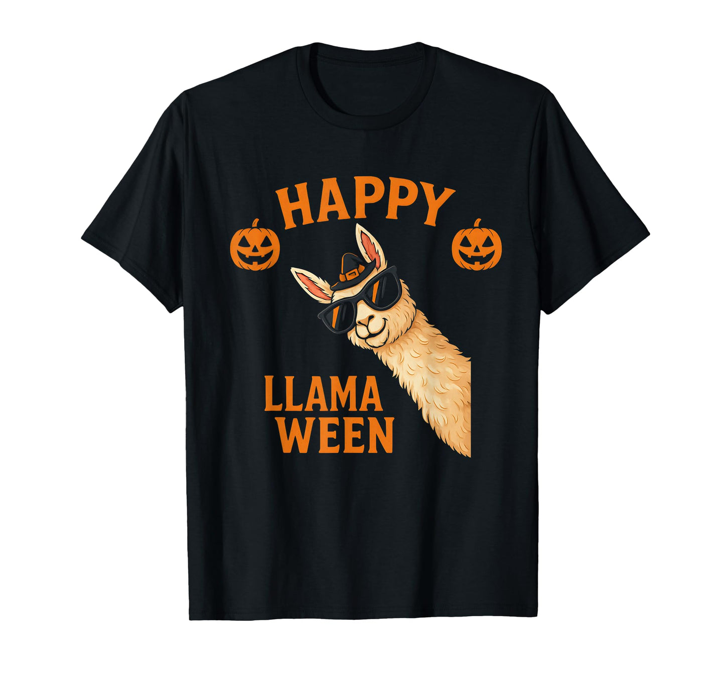 Happy Llamaween Funny Halloween Llama Costume Alpaca T-Shirt