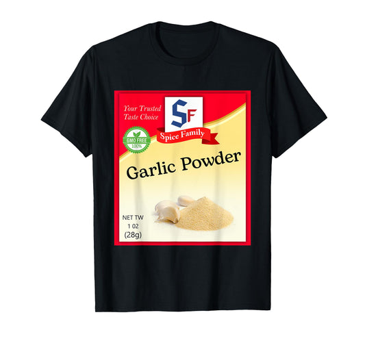 Garlic Powder Condiment Costume Holiday Spice Costumes T-Shirt