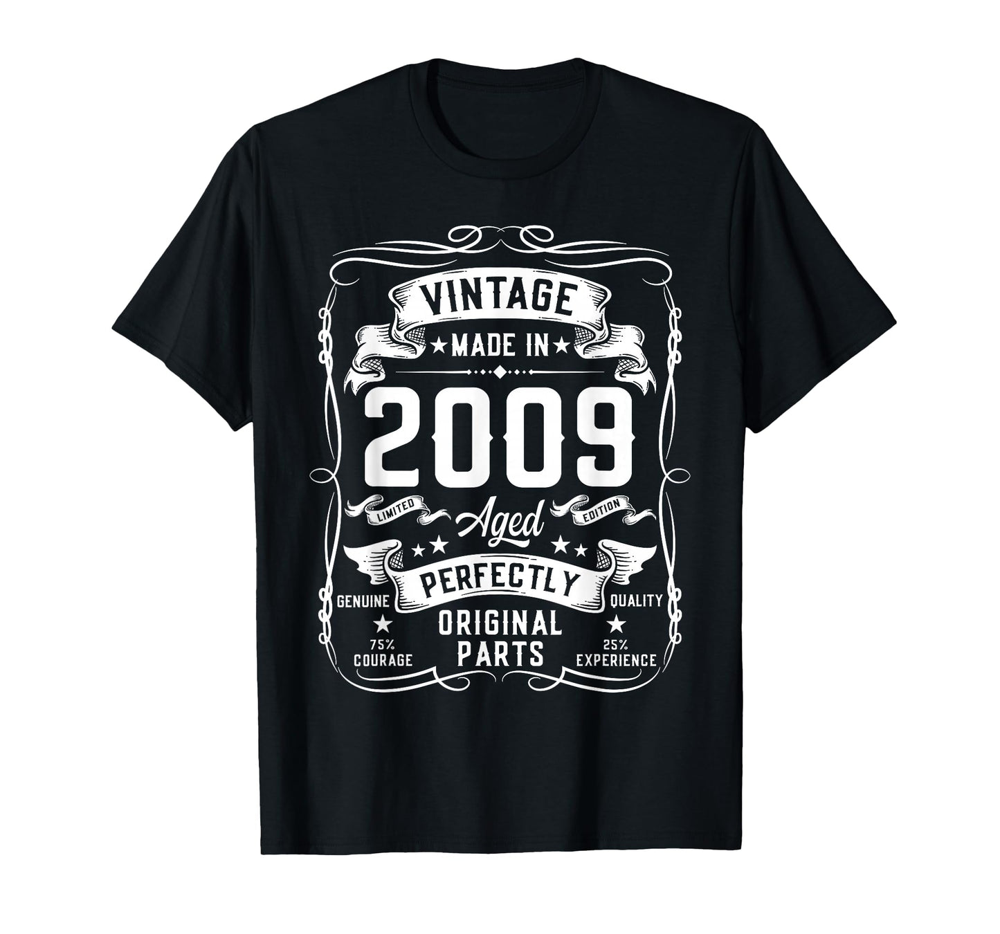 Vintage 2009 16yr 16th Birthday Gifts for Boys 16 Years Old T-Shirt