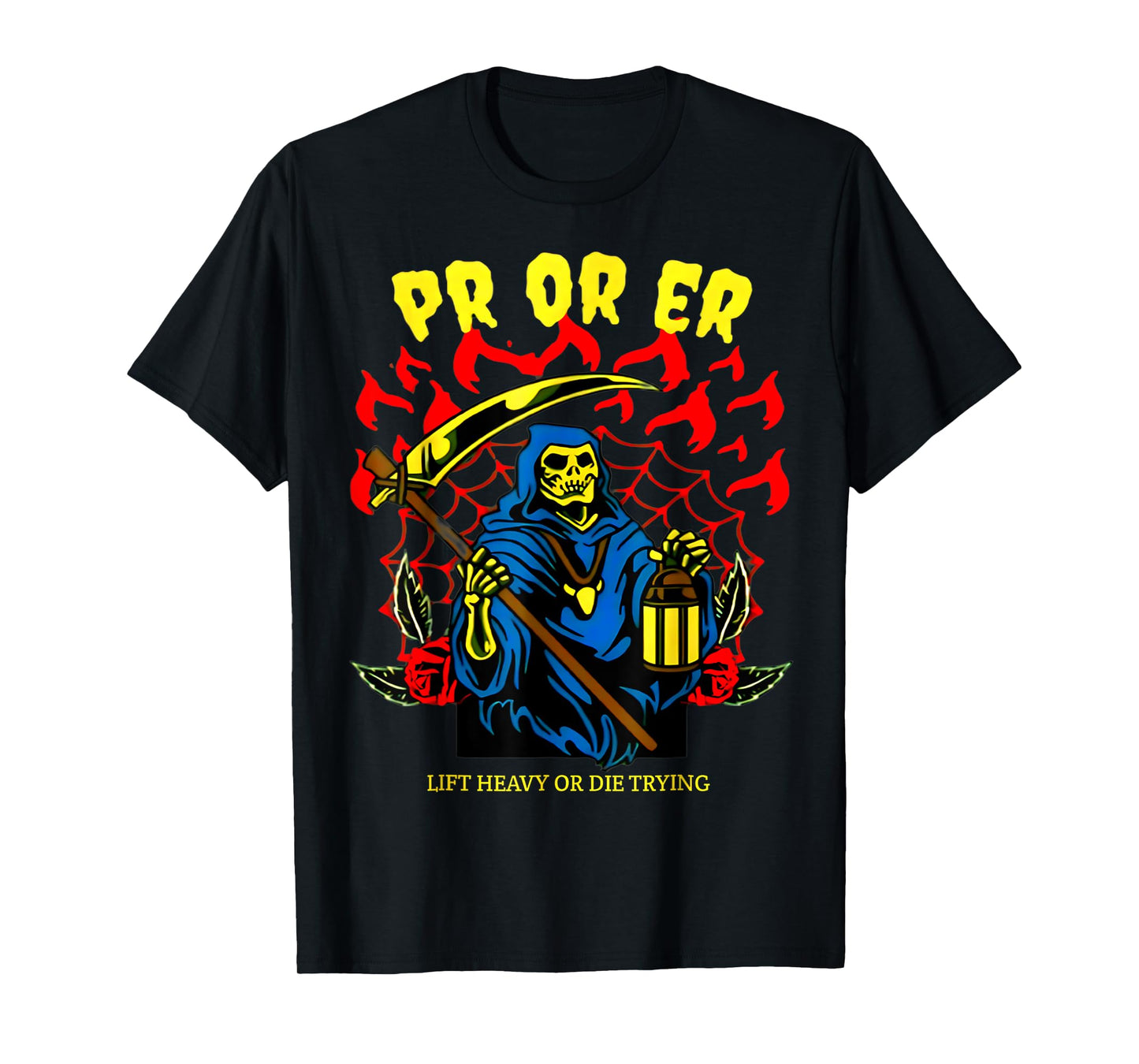 PR or Er Gym Weightlifting Bodybuilding Spooky Halloween T-Shirt