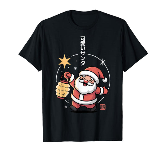 Cute Santa Chibi - Kawaii Christmas T-Shirt