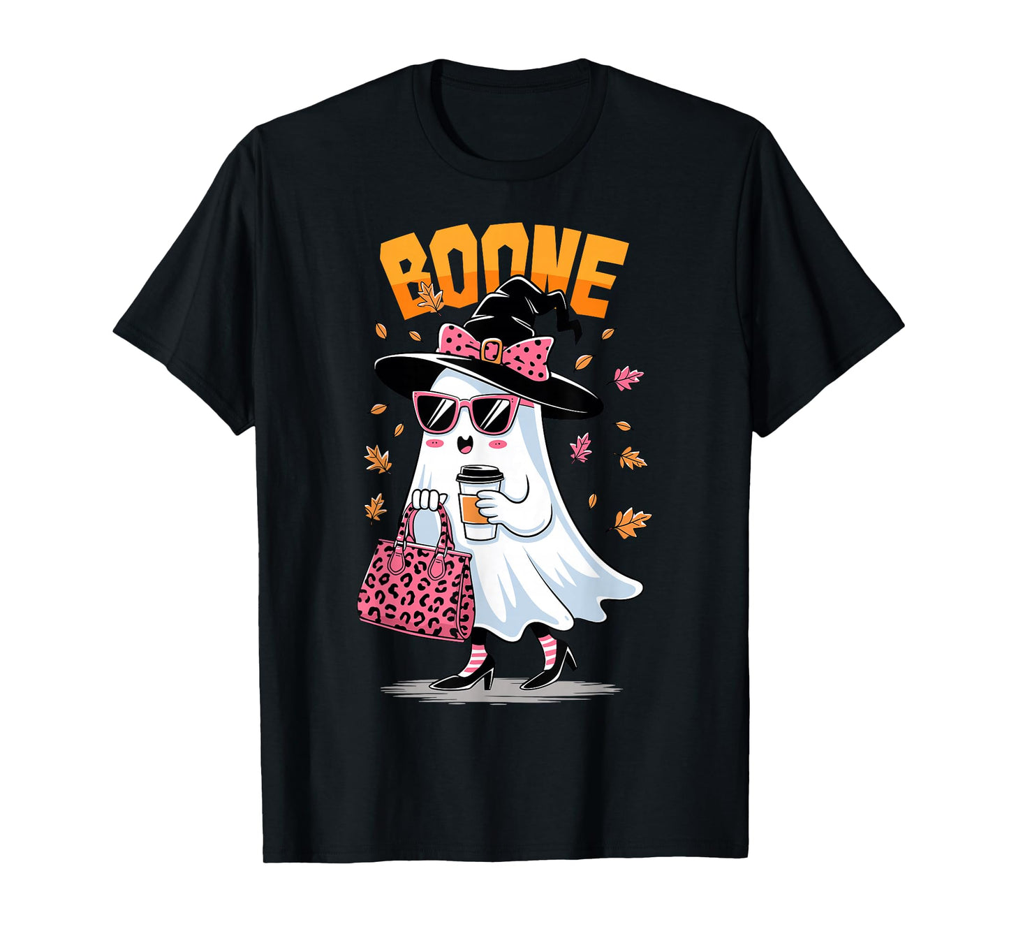 Retro Boo Boone Girls First Name Funny Halloween Ghost 2025 T-Shirt