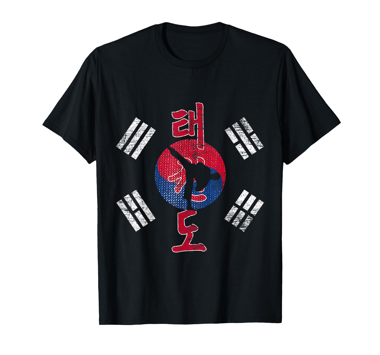Korea Flag Martial Art Athlete Taekwondo T-Shirt