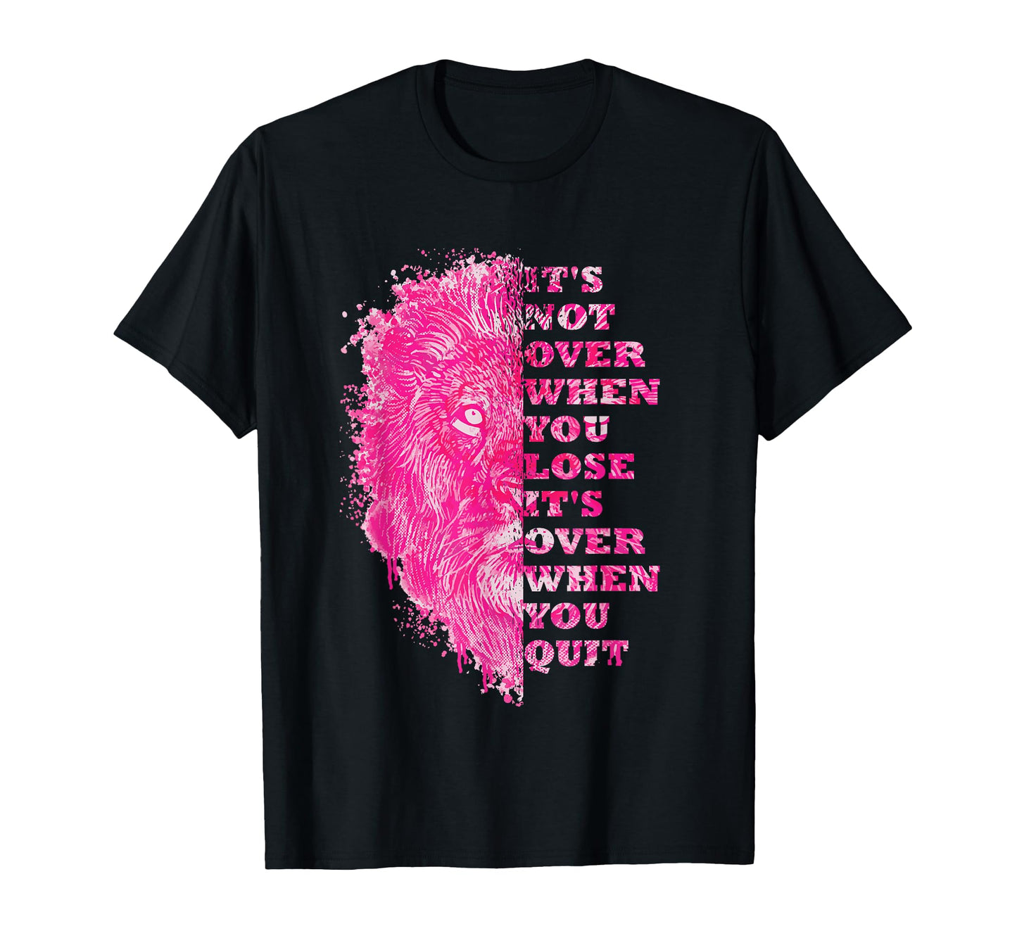 Lion Gym Quote Positive Message Motivation Training Saying T-Shirt