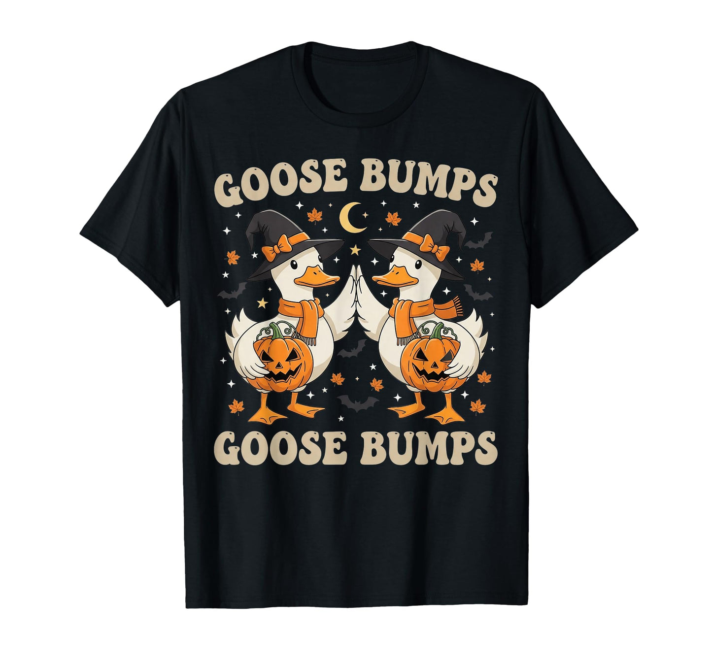 Goose Bumps Funny Halloween Geese Fist Bump T-Shirt