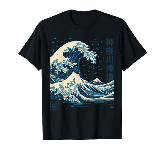 The Great Wave Off Kanagawa Japanese Art Sea Ocean Wave T-Shirt