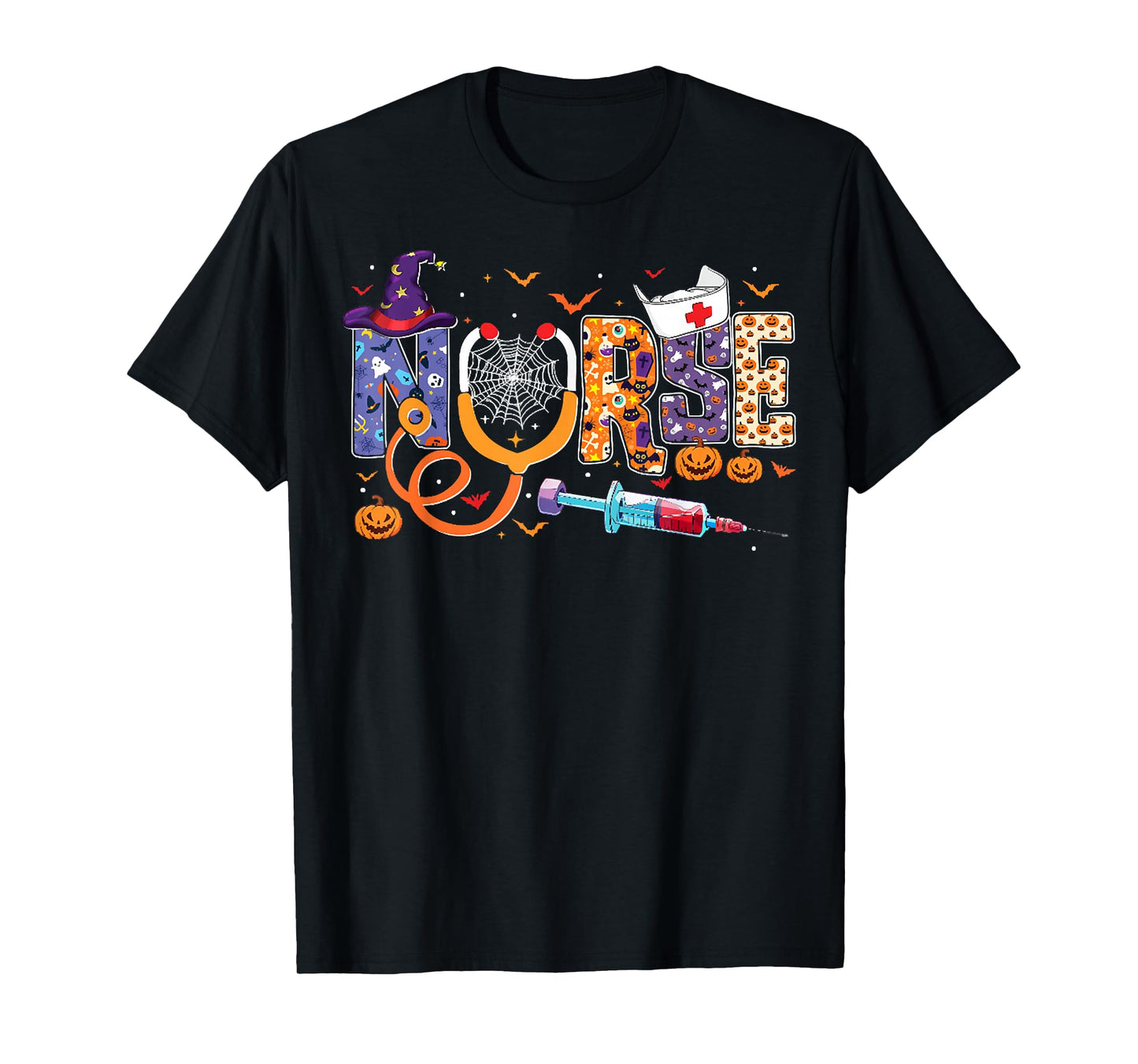 Halloween Nurse Life, Funny Stethoscope Nurse, Pumpkin Nurse T-Shirt