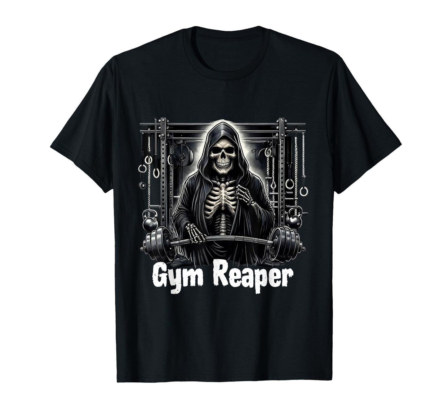 Funny Gym Reaper Workout Bodybuilding T-Shirt