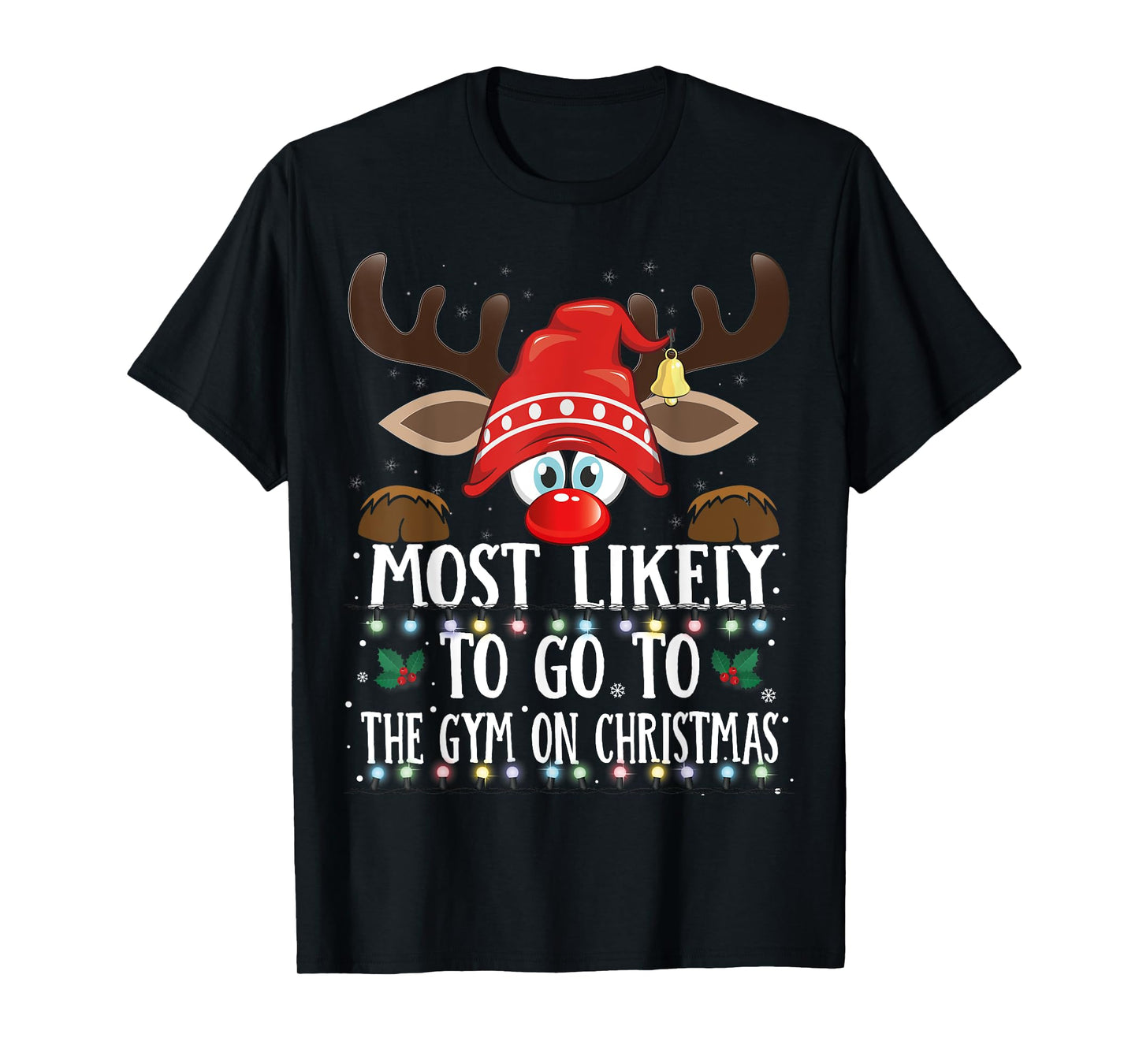 Christmas Matching Most Likely To Go To The Gym PJS T-Shirt