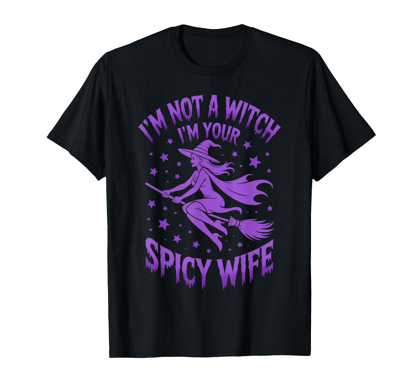 I'm not a Witch Halloween Couple Women T-Shirt