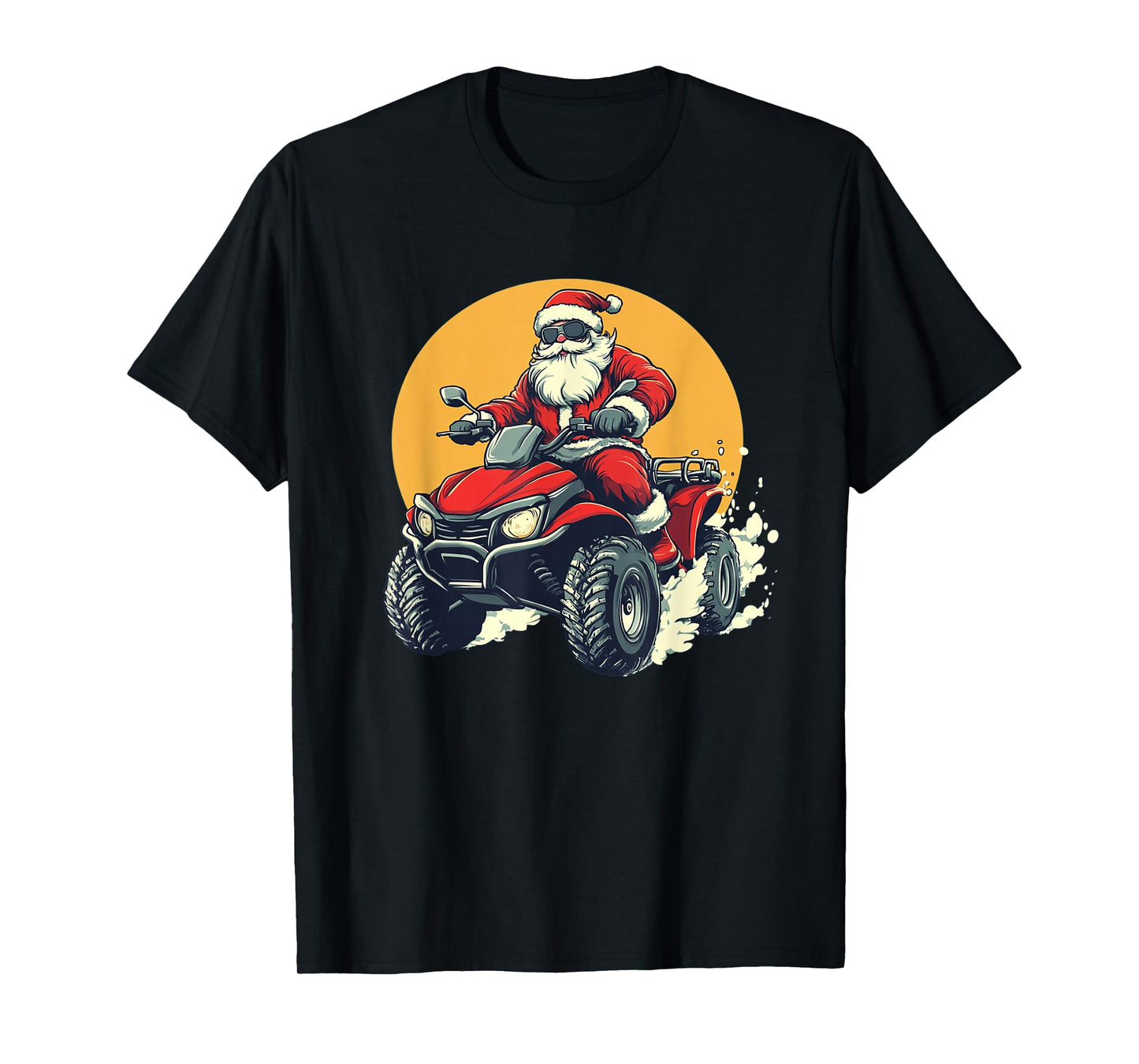 Cool Quad Stunts with This Awesome Santa Claus Outfit T-Shirt