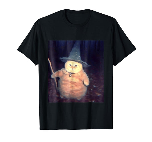 Wizard Cat Meme Shirt | Funny Vintage Halloween T-Shirt