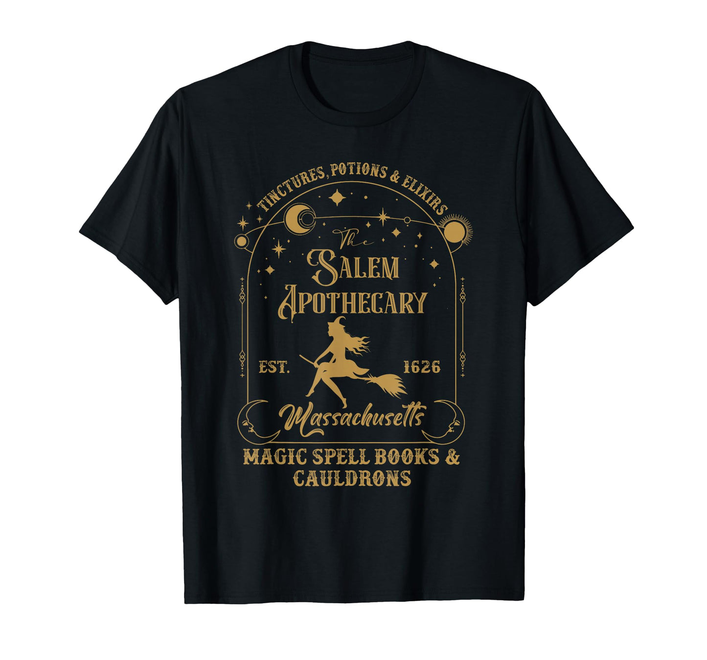 Salem Apothecary Witch Vintage Halloween T-Shirt