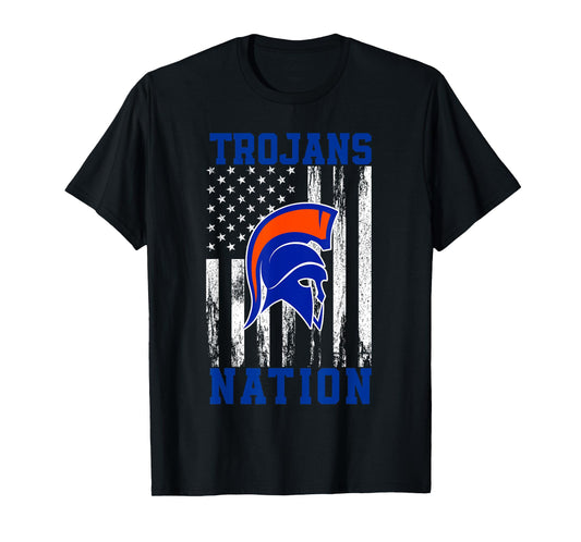 James Island Charter Trojans Logo Nation HS T-Shirt