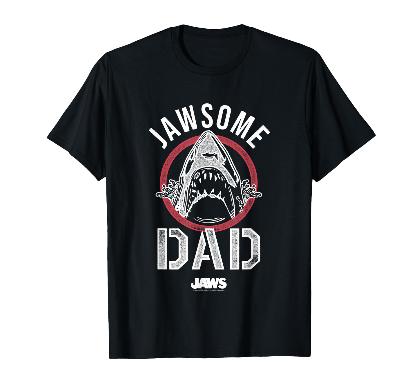Jaws Father's Day Jawsome Dad Vintage Logo T-Shirt
