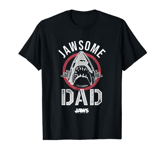 Jaws Father's Day Jawsome Dad Vintage Logo T-Shirt