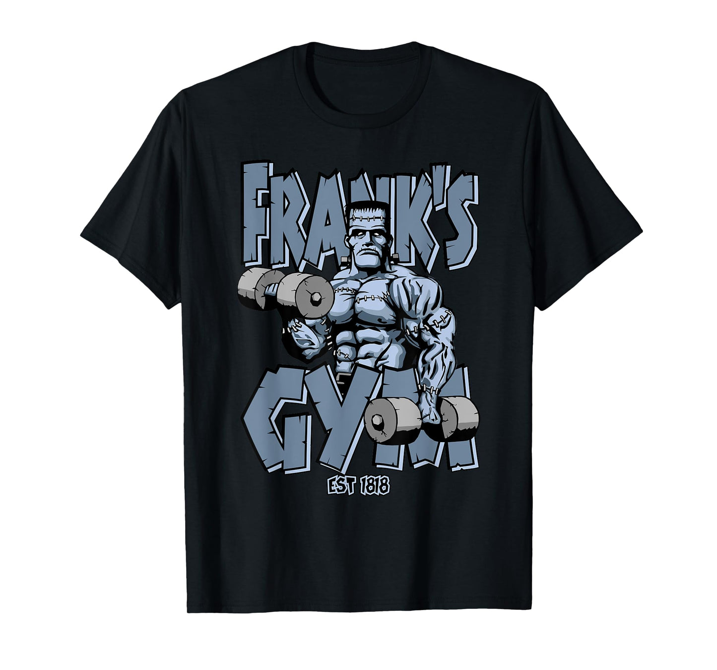 Frankenstein Gym Funny Bodybuilding Fitness Workout T-Shirt