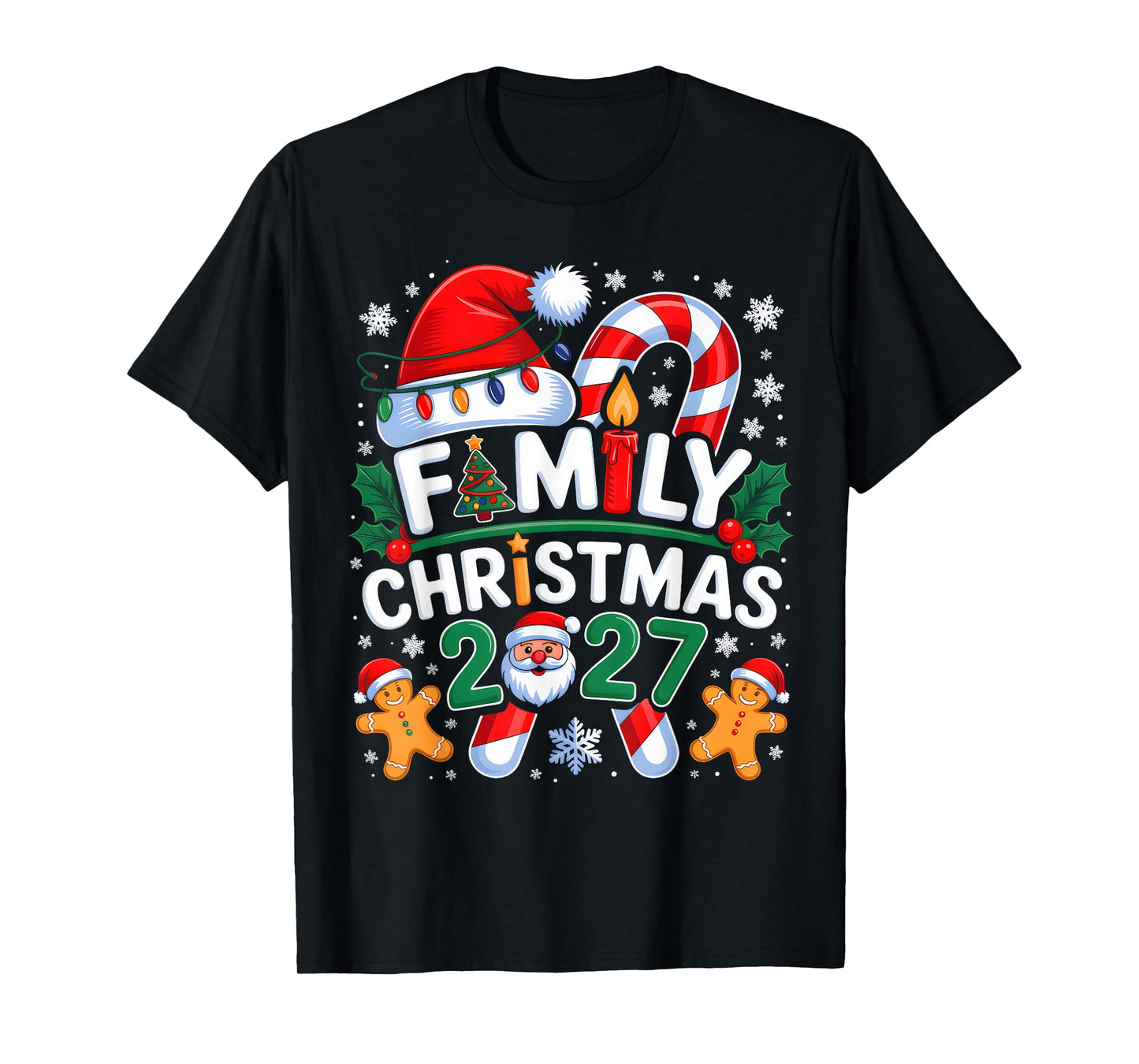 Christmas 2027 Family Matching Xmas Team Santa Squad 2027 T-Shirt
