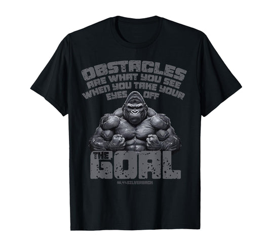 96.4% Silverback Gym apparel, body building, Strongman Goal T-Shirt