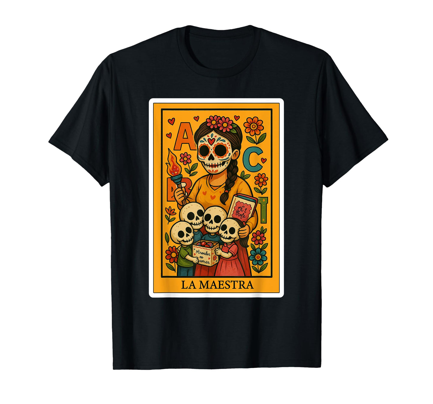 La Maestra | Spanish-Mexican Bingo Card Funny Gifts T-Shirt