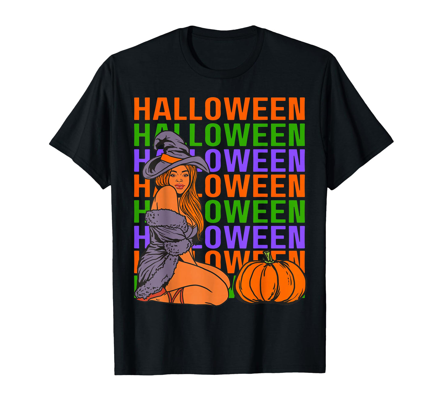 Funny Melanin Halloween Black Girl Magic Scary Blood Costume T-Shirt