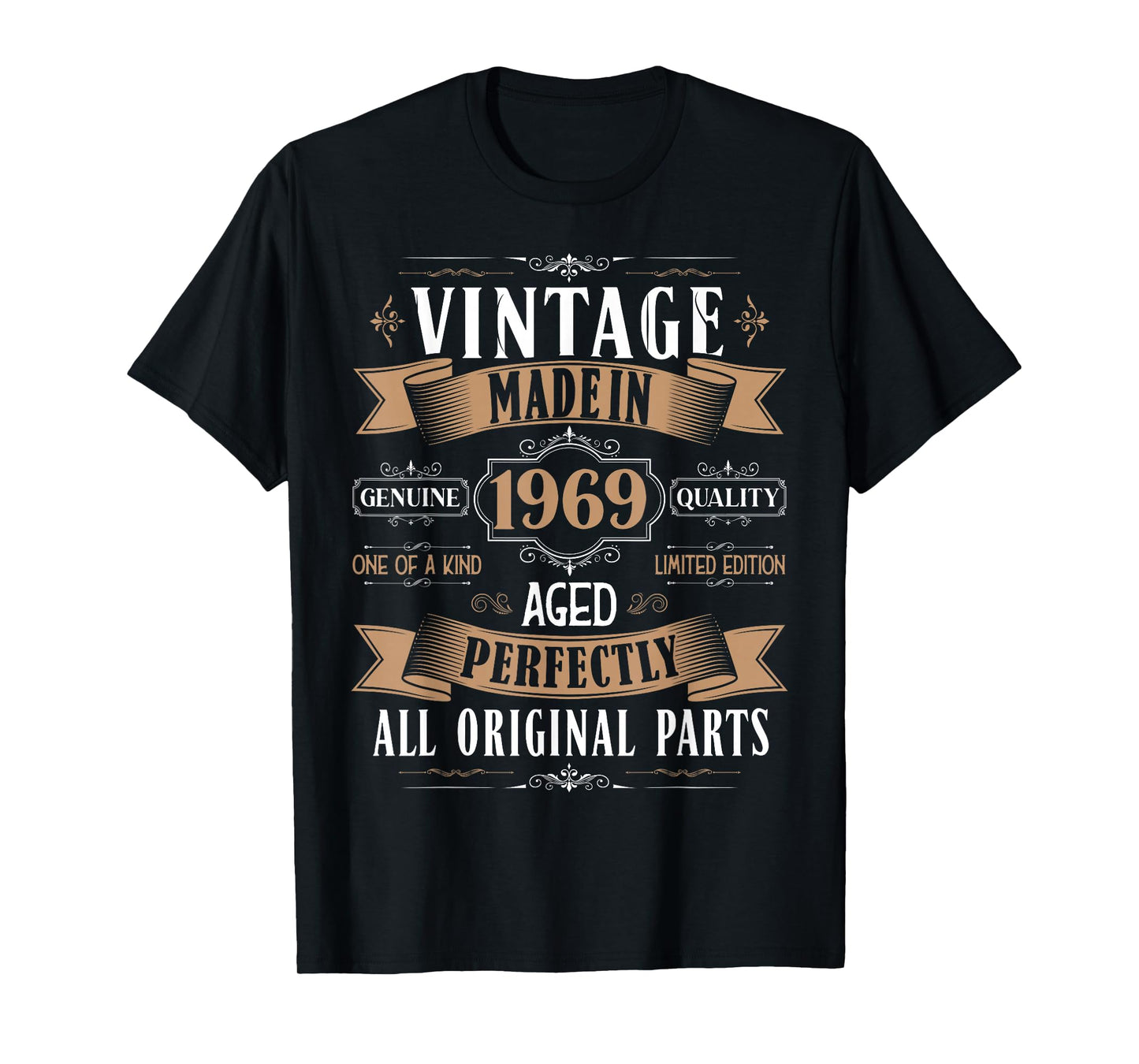 Vintage 56th Birthday Men Born 1969 56 Years Old Bday Men T-Shirt