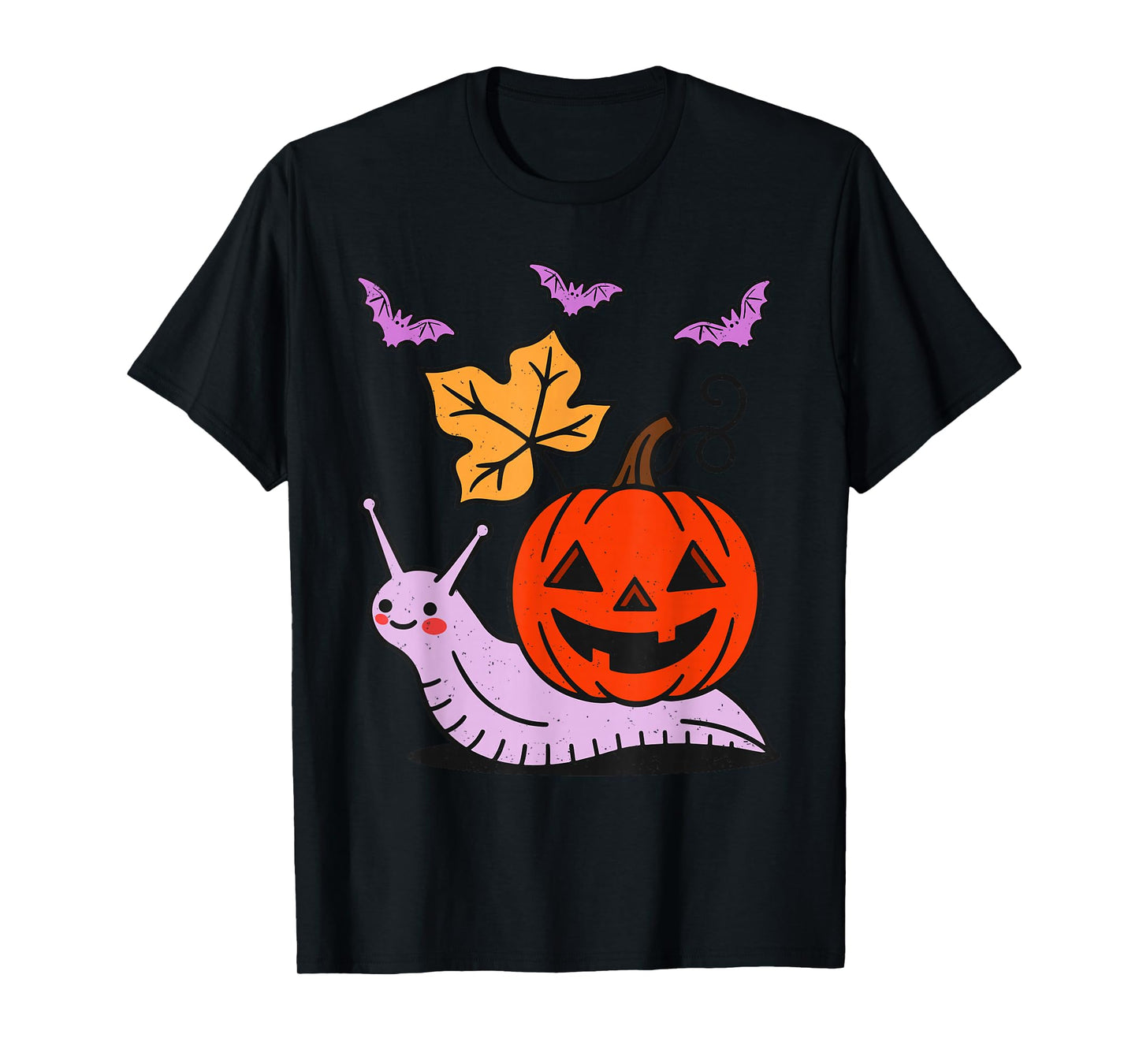 Pumpkin Snail Halloween Cute Jack O Lantern Spooky Season T-Shirt
