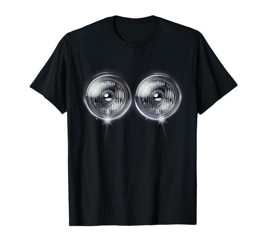 Headlights Funny Costume Tee Halloween T-Shirt