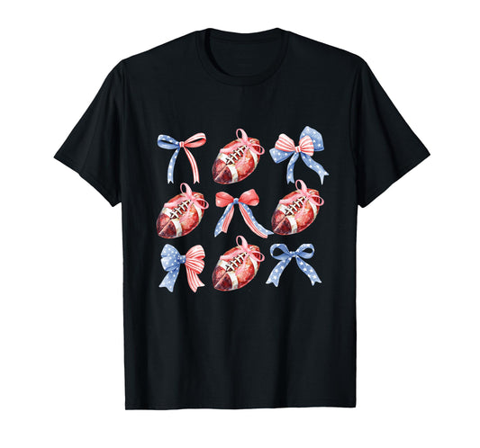 Game Day Coquette Football for women and girls T-Shirt